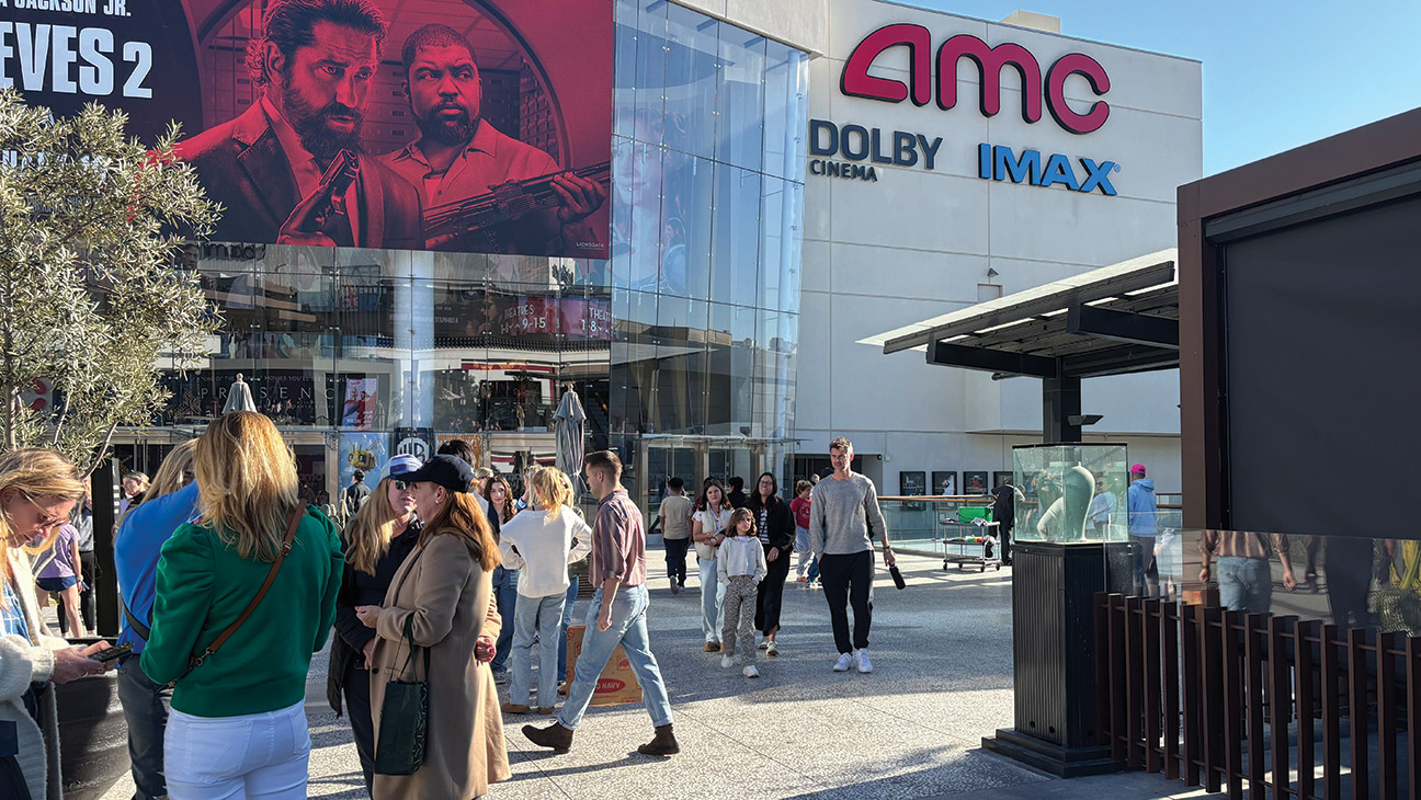 During the wildfires, Angelenos flocked to the AMC Century City 15, pictured Jan. 12.